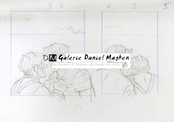 Crayonné 5 - René Sterne - Mine de plomb sur papier - 1995