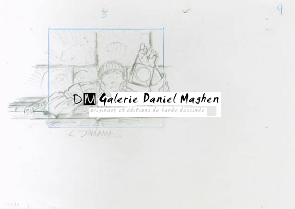 Crayonné 9 - René Sterne - Mine de plomb sur papier - 1996