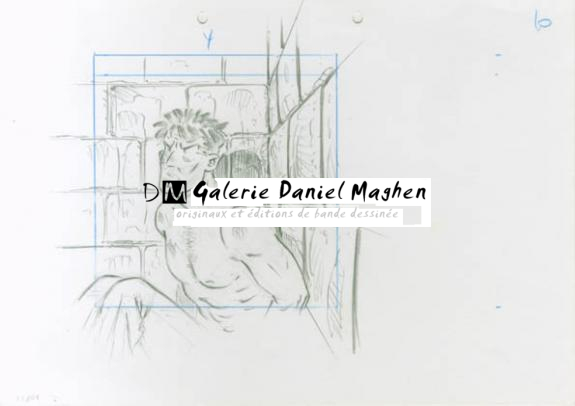 Crayonné 10 - René Sterne - Mine de plomb sur papier - 1997