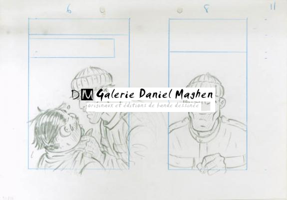 Crayonné 11 - René Sterne - Mine de plomb sur papier - 1998