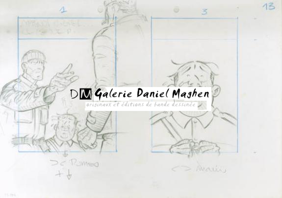 Crayonné 13 - René Sterne - Mine de plomb sur papier - 1999