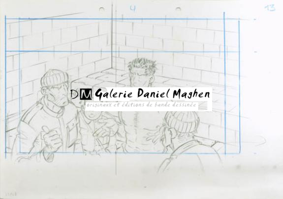 Crayonné 13 - René Sterne - Mine de plomb sur papier - 2001