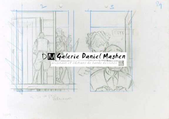 Crayonné 29 - René Sterne - Mine de plomb sur papier - 2003