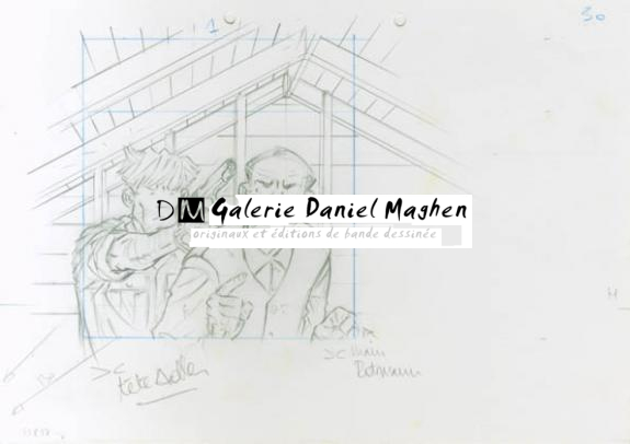 Crayonné 30 - René Sterne - Mine de plomb sur papier - 2004