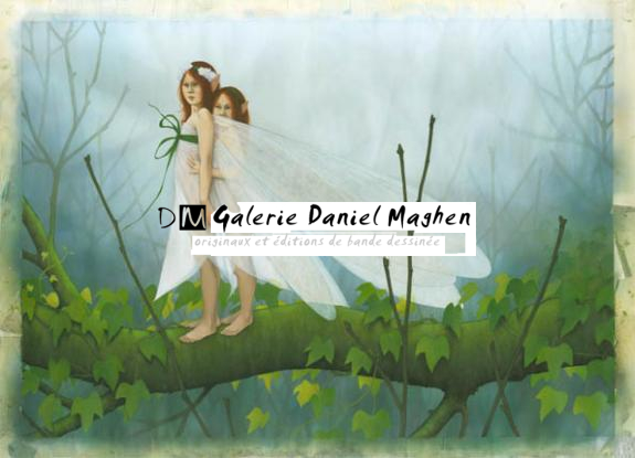 Deux fées sur branches - Erlé Ferronnière - Acrylique - 2054