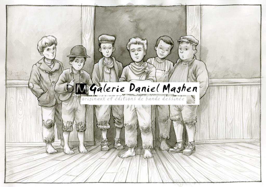 (fantastique) Les enfants perdus - Martin Maniez - Encre de Chine et mine de plomb sur papier - 2093