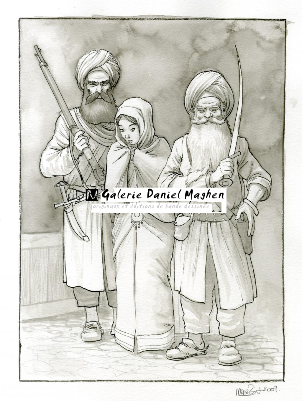 (fantastique) Lys - Martin Maniez - Encre de Chine et mine de plomb sur papier - 2094