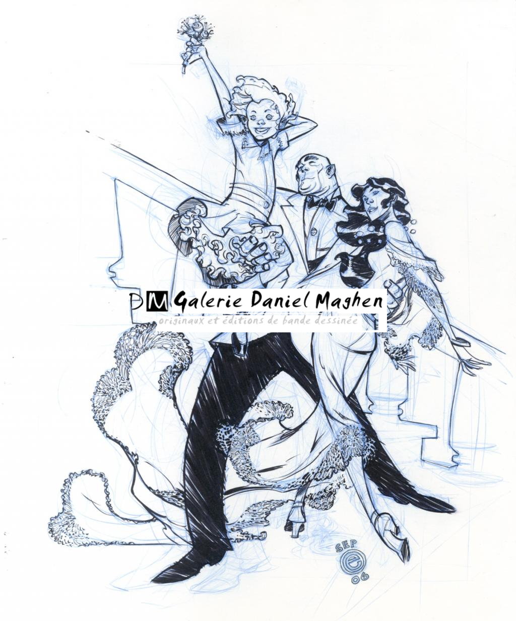 Annie - Eric Canete - Feutre et crayon bleu - 2130