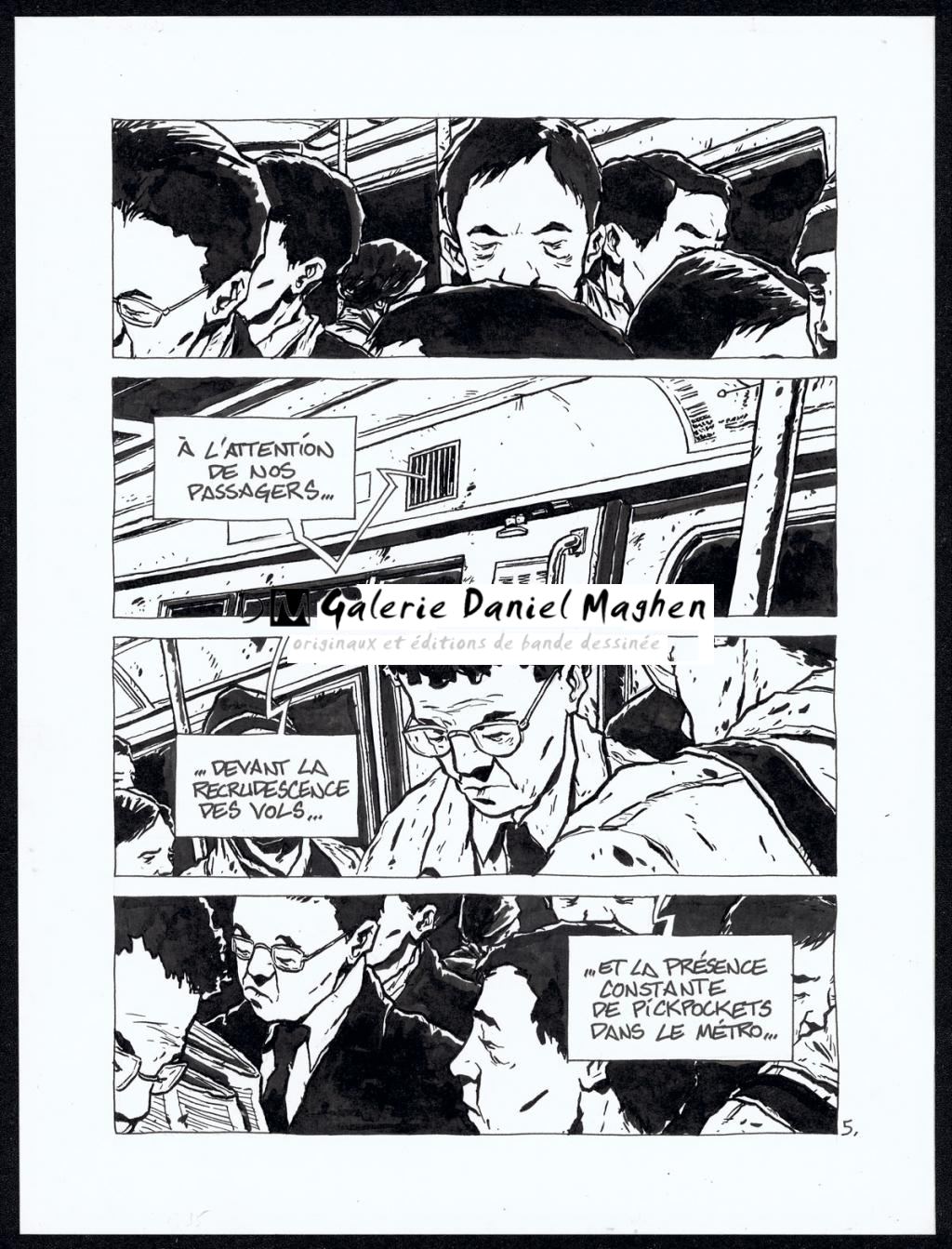 Histoire courte : pickpocket - Christophe Chabouté - Encre de Chine - 2145