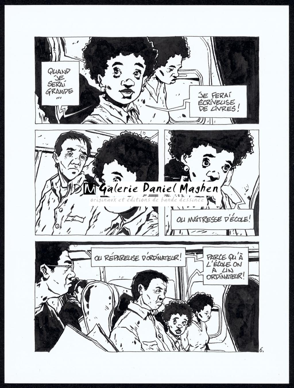 Histoire courte : avion - Christophe Chabouté - Encre de Chine - 2149