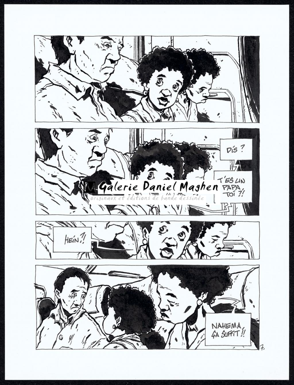 Histoire courte : avion - Christophe Chabouté - Encre de Chine - 2150