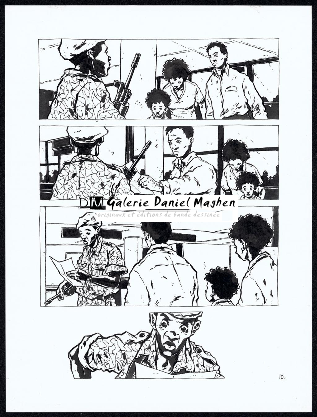 Histoire courte : avion - Christophe Chabouté - Encre de Chine - 2151