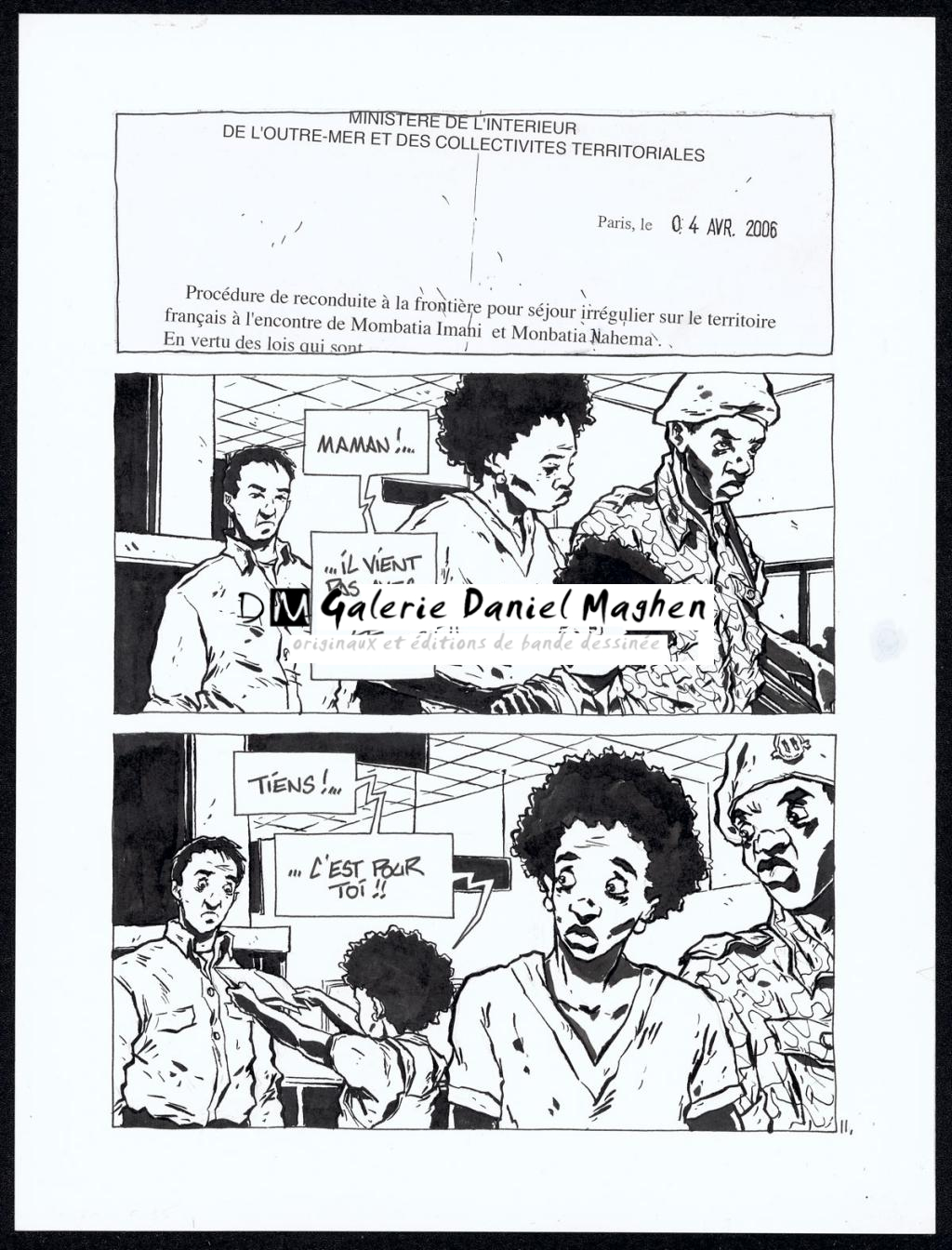 Histoire courte : avion - Christophe Chabouté - Encre de Chine - 2152