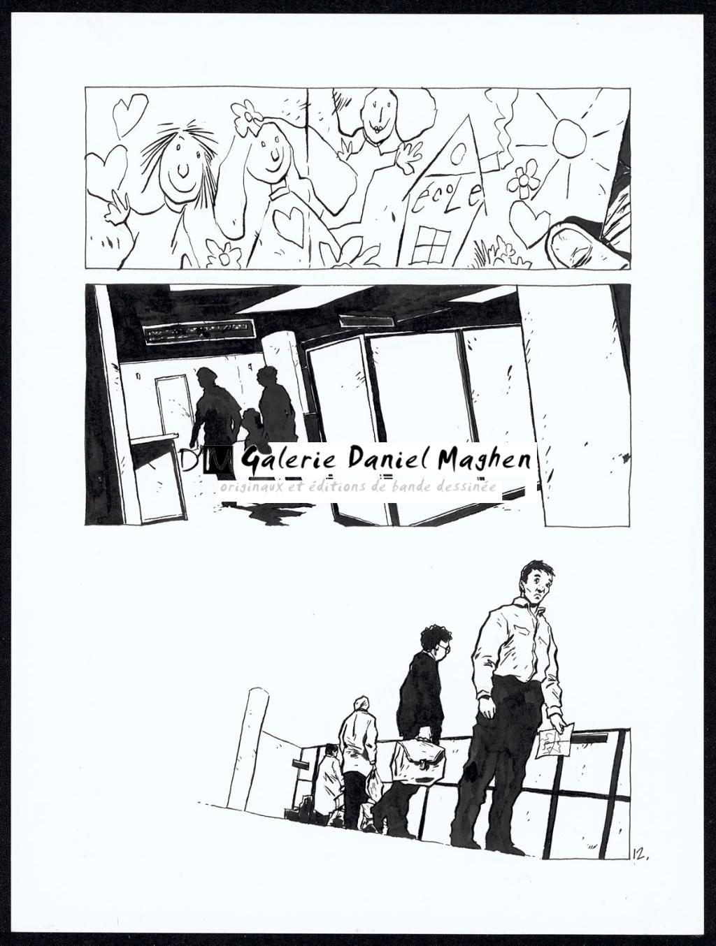 Histoire courte : avion - Christophe Chabouté - Encre de Chine - 2153