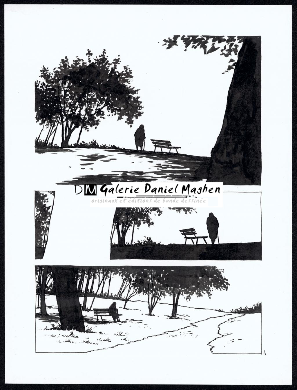 Histoire courte : jogging - Christophe Chabouté - Encre de Chine - 2154