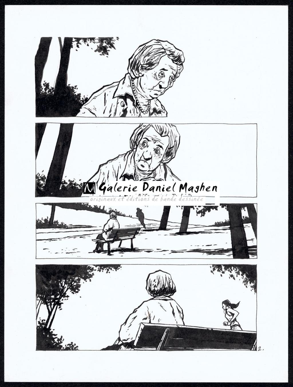 Histoire courte : jogging - Christophe Chabouté - Encre de Chine - 2155