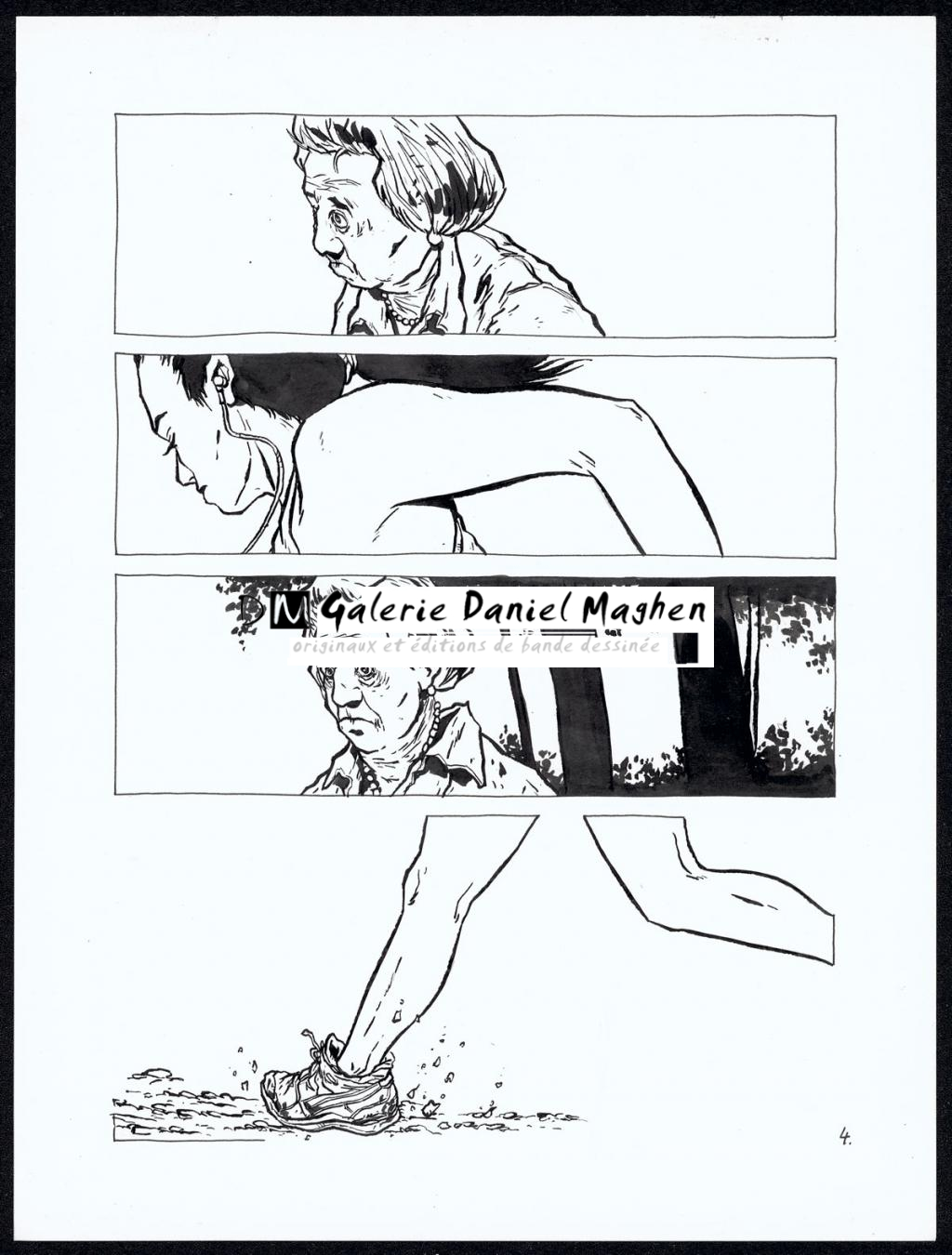 Histoire courte : jogging - Christophe Chabouté - Encre de Chine - 2157