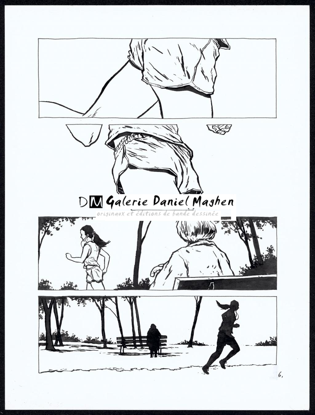 Histoire courte : jogging - Christophe Chabouté - Encre de Chine - 2158