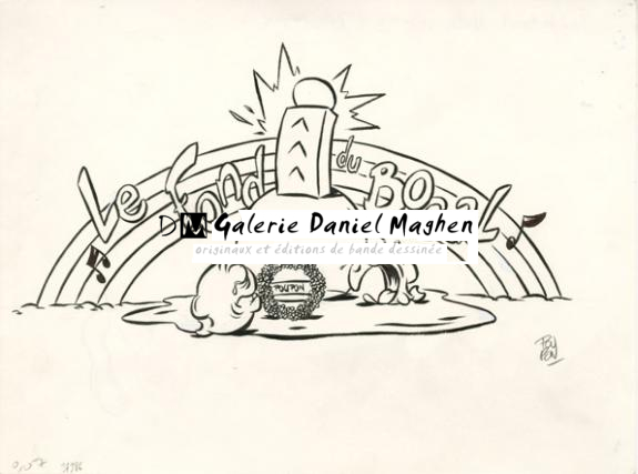 Tombe - Nicolas Poupon - Encre de Chine et mine de plomb sur papier - 2173