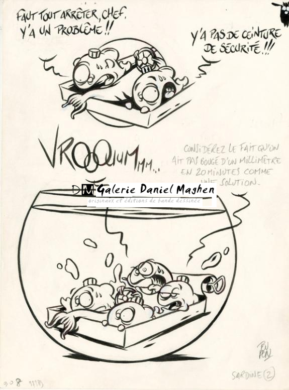 Vraoum - Nicolas Poupon - Encre de Chine et mine de plomb sur papier - 2176