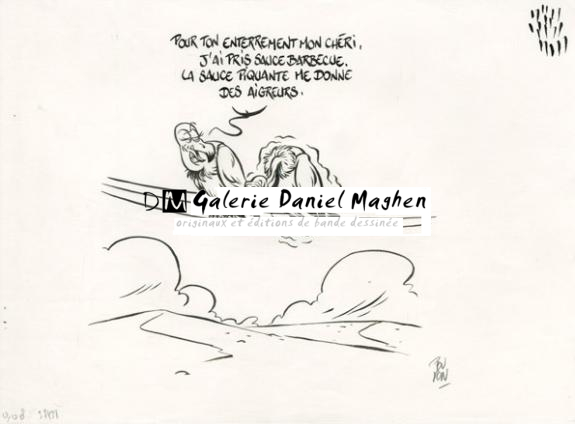 Enterrement - Nicolas Poupon - Encre de Chine et mine de plomb sur papier - 2187