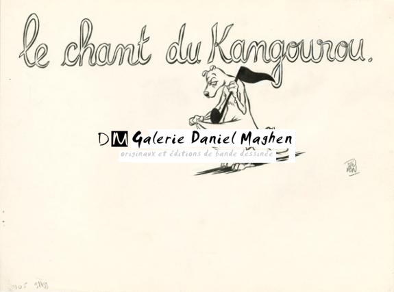 Chant du kangourou - Nicolas Poupon - Encre de Chine et mine de plomb sur papier - 2195