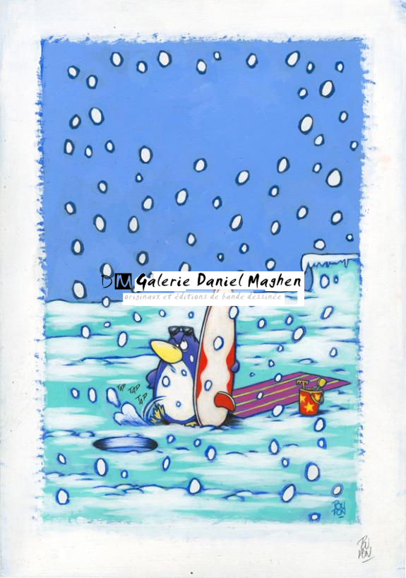 Pingouin - Nicolas Poupon - Acrylique - 2206