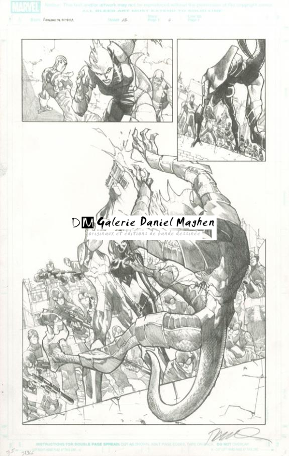 Issue 23 - page 06 - Humberto Ramos - Mine de plomb sur papier - 2211