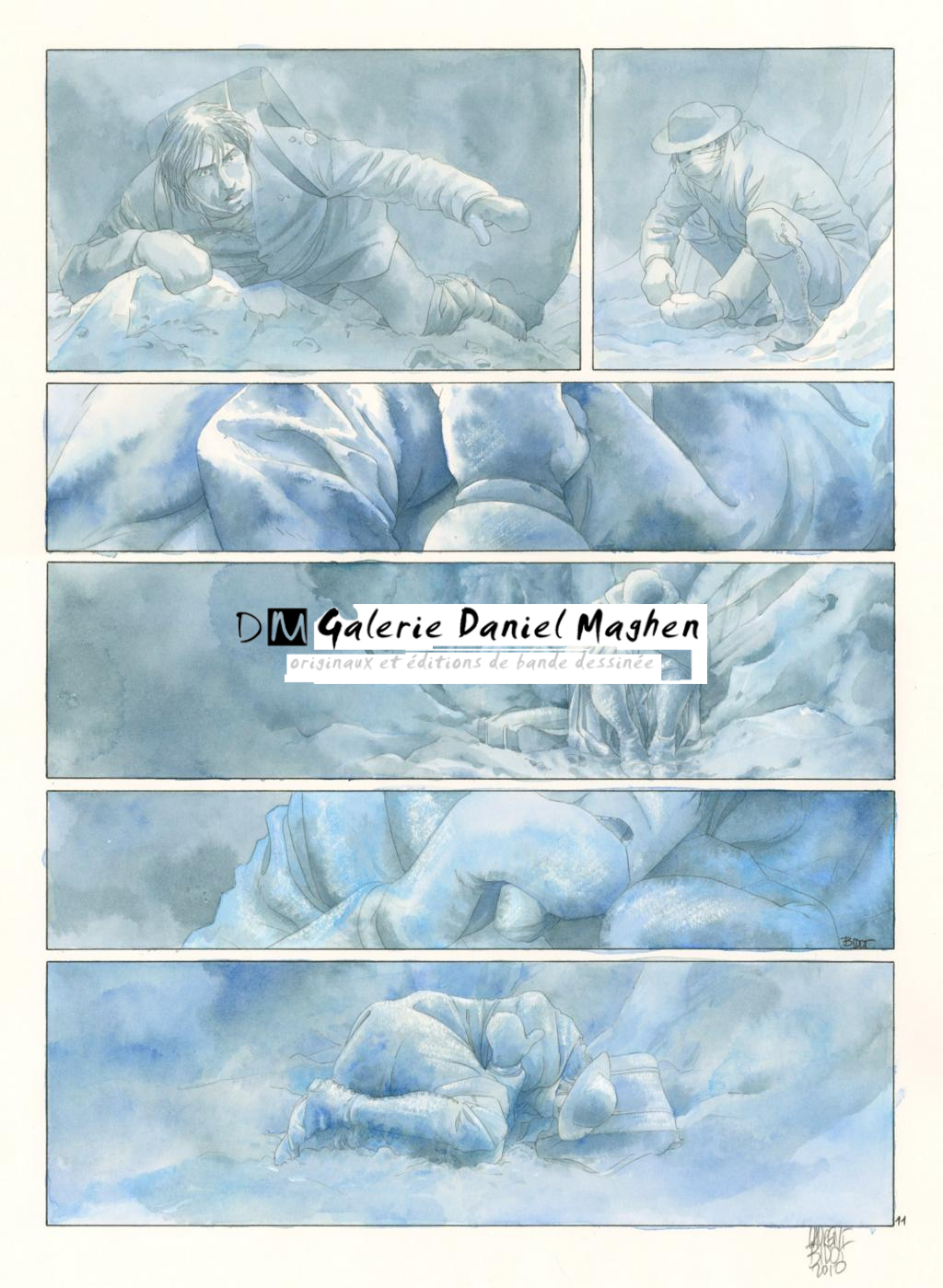 Planche 11 - Laurent Bidot - Encre de couleur et mine de plomb sur papier - 2225