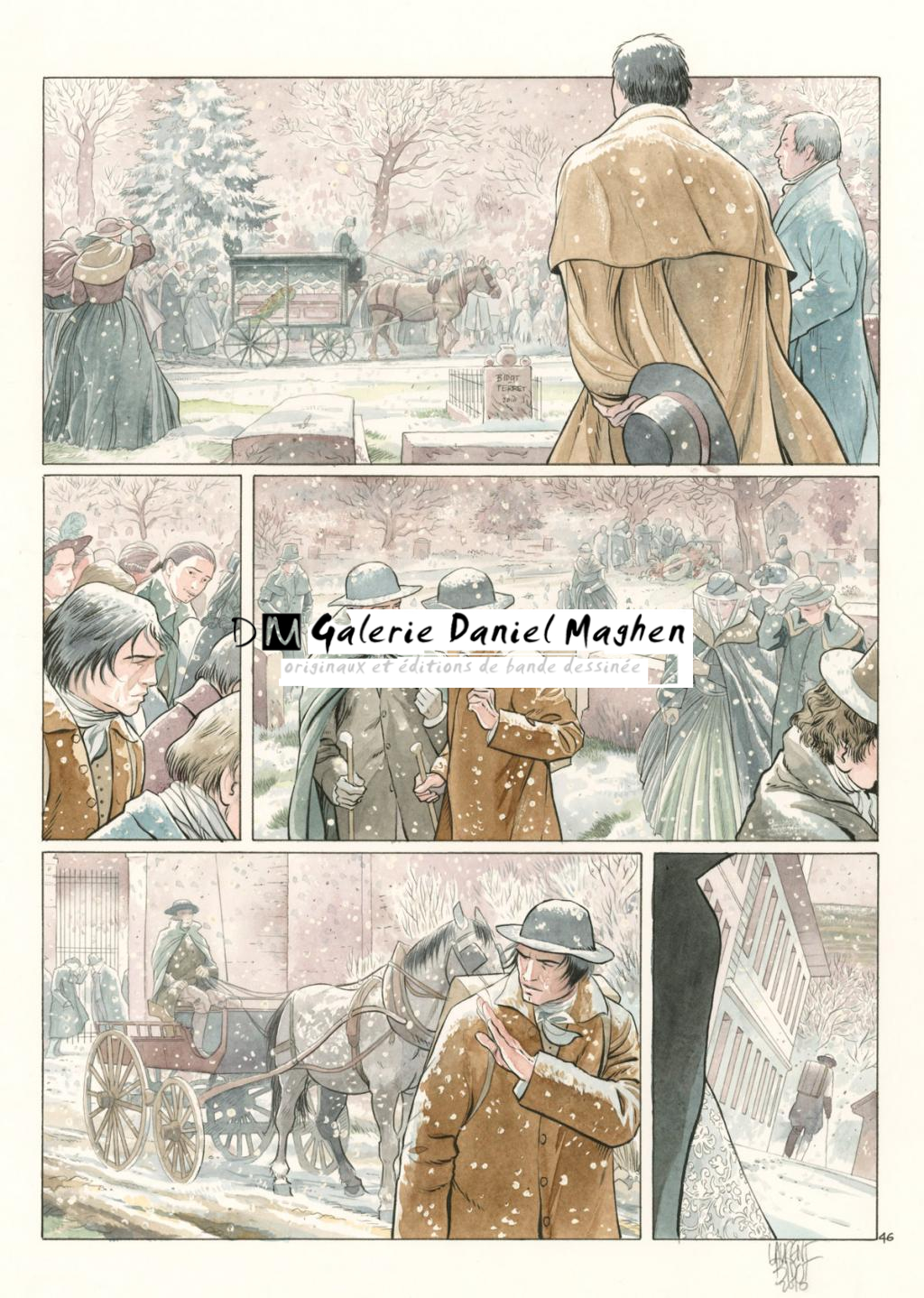 Planche 46 - Laurent Bidot - Encre de Chine, encre de couleur et crayon - 2227