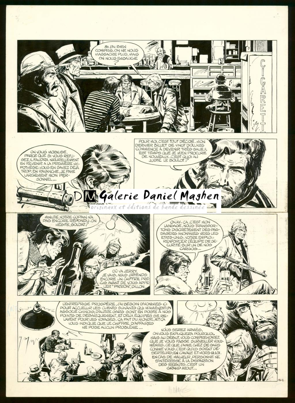 Planche originale n°18 - William Vance - Encre de Chine - 5748