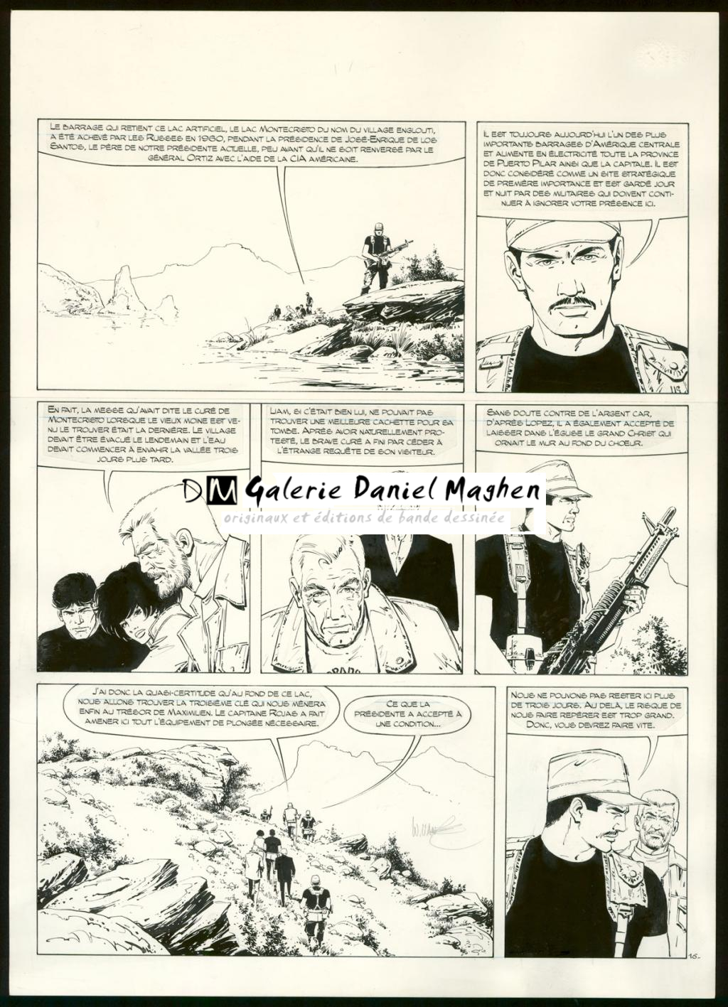 Planche originale n°16 - William Vance - Encre de Chine sur papier - 4341