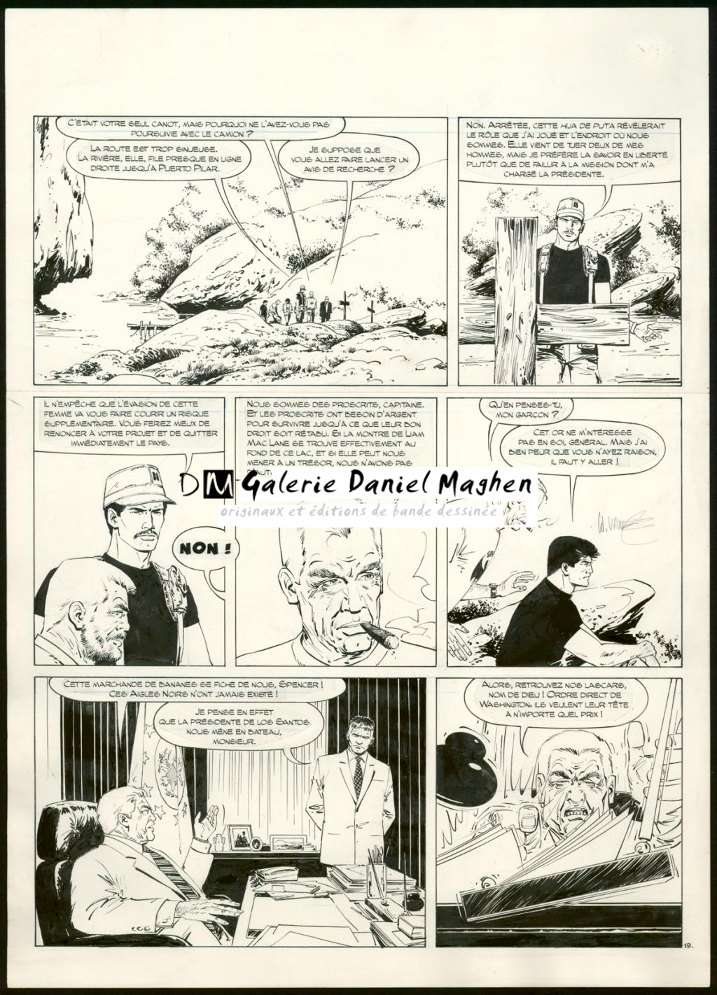 Planche originale n°19 - William Vance - Encre de Chine sur papier - 4342