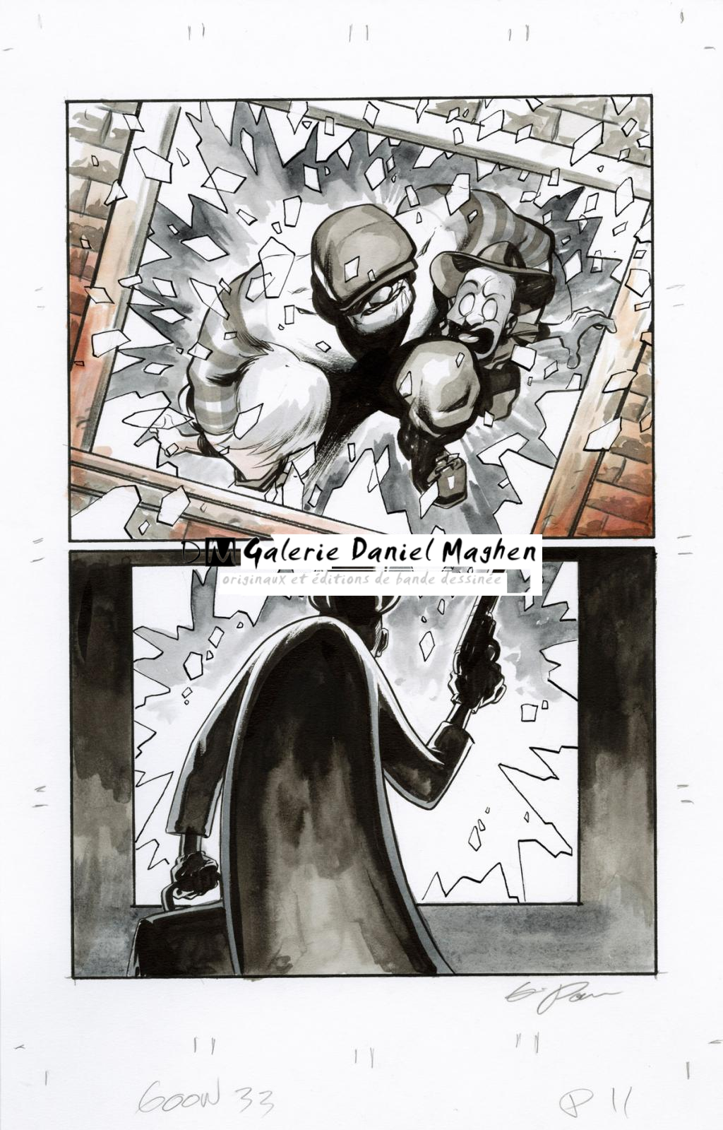 # 33 - page 11 - Eric Powell - Encre de Chine et encre de couleur sur papier - 2234