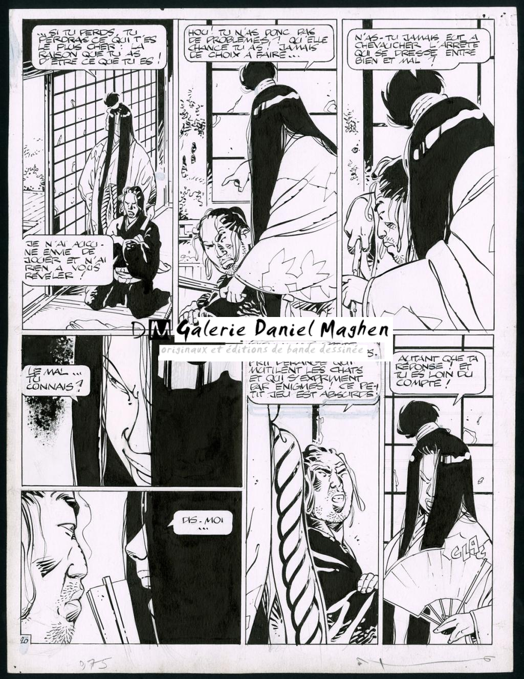 Edité en 2010, planche originale n°20 accompagnée du bleu - Dim. support 33,5x44,2 cm - Marc Michetz - Encre de Chine - 3820