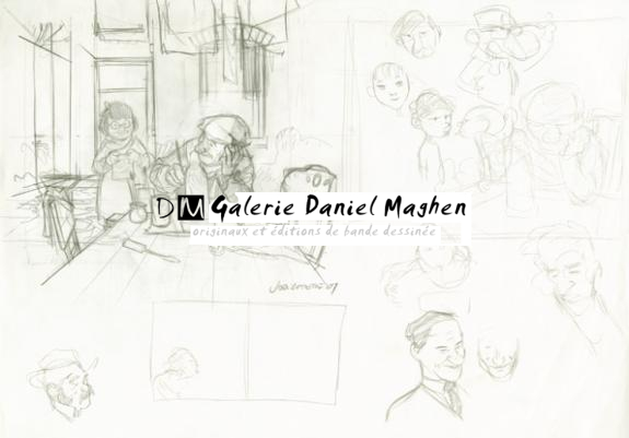 Moment créatif - Jordi Lafebre - Mine de plomb sur papier - 2244