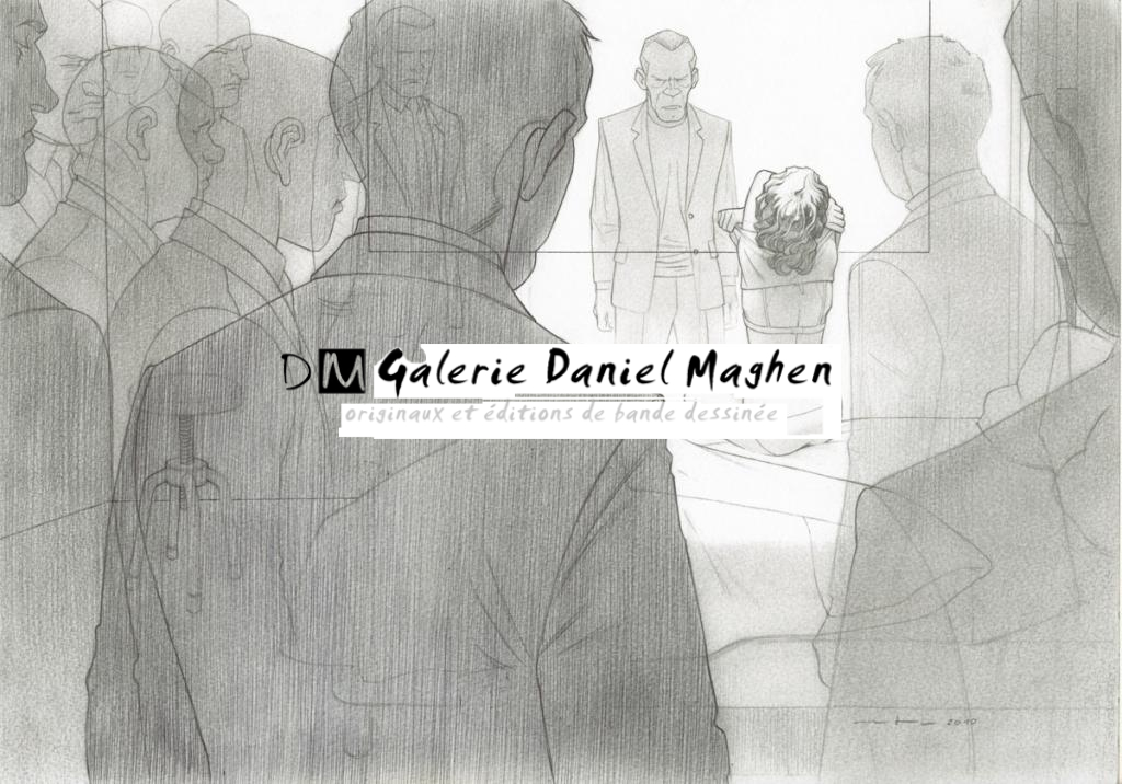 illustration pour les pages de garde - Marcial Toledano - Encre de Chine sur papier - 2270