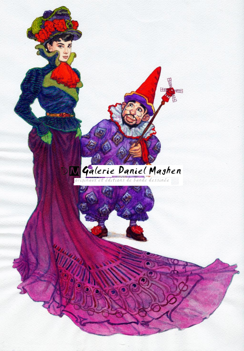 2005 
Illustration de page de titre
La magie de l'amour
Lautrec et Mimi alias Audrey Hepburn
Magnifique illustration - Gradimir Smudja - Aquarelle sur papier - 2279