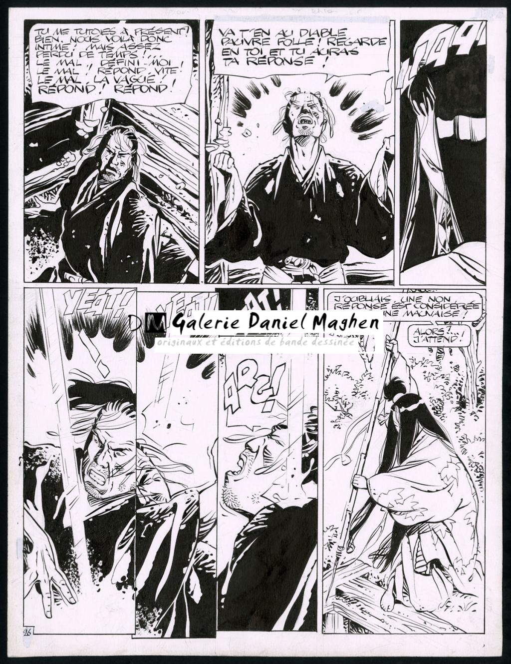 Planche 26 + bleu - Marc Michetz - Encre de Chine - 3839