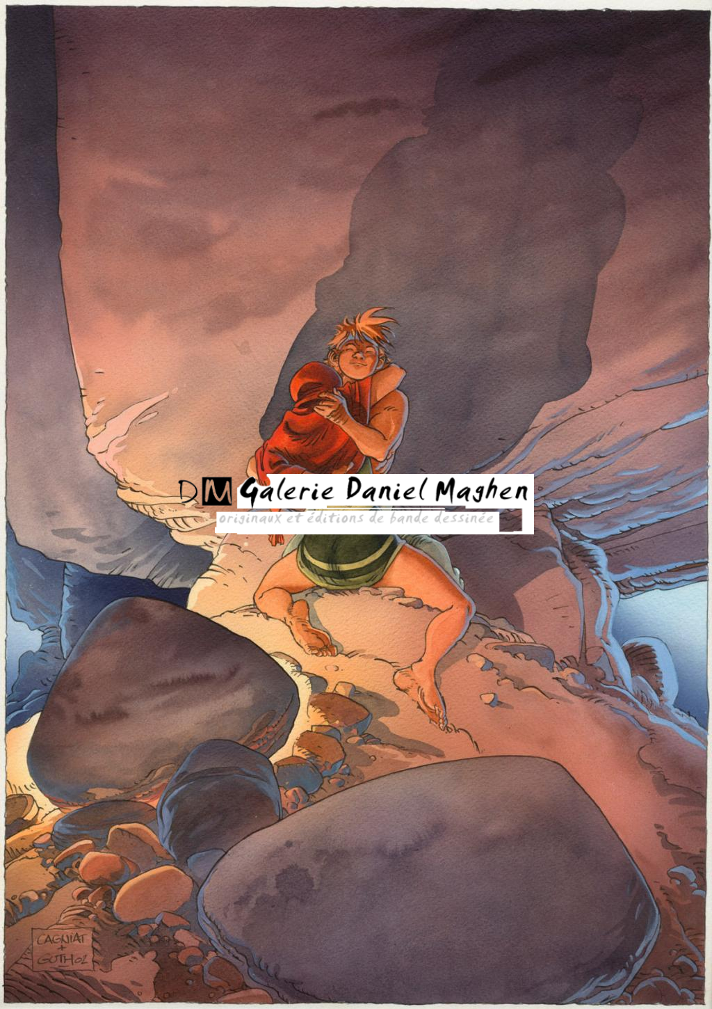 Couverture du tirage de tête (librairie Folle image) - Laurent Cagniat - Aquarelle sur papier - 2248