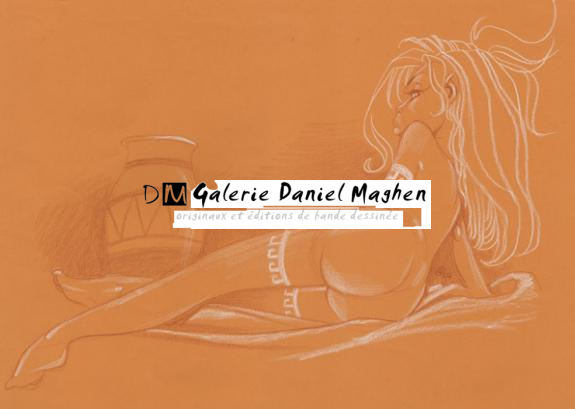 Atalante - Crisse - Sanguine et crayon blanc - 2285