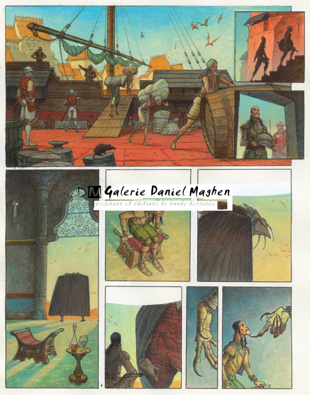 Planche 4 - Didier Cassegrain - Encre de couleur et encre de Chine sur papier - 4919