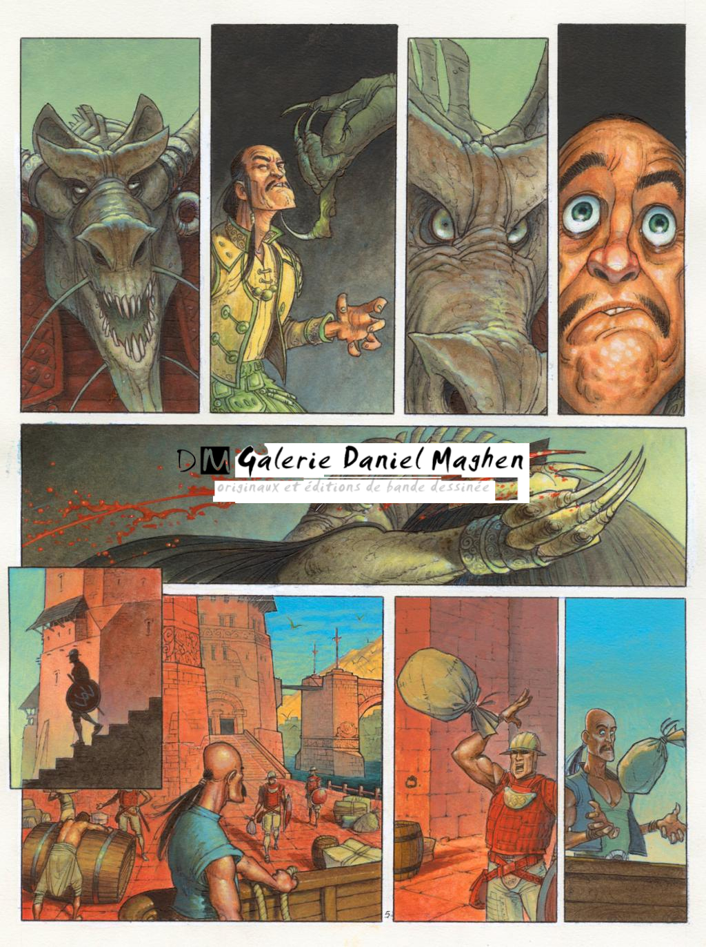 Planche 5 - Didier Cassegrain - Encre de couleur et encre de Chine sur papier - 4920