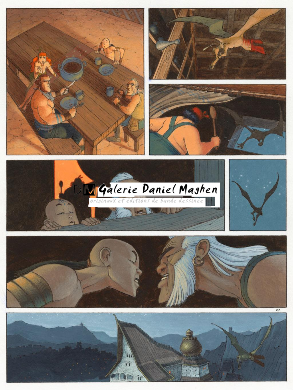 Planche 27 - Didier Cassegrain - Encre de couleur et encre de Chine sur papier - 4922