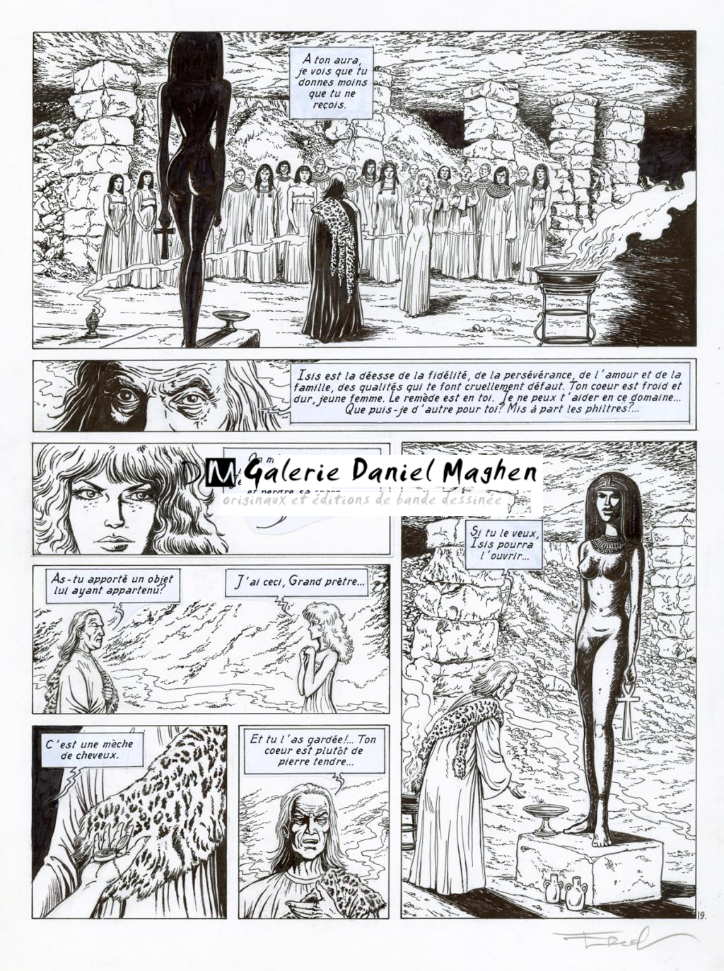 Planche 19 - copies collées pour les textes. - Ersel - Encre de Chine sur papier - 2290