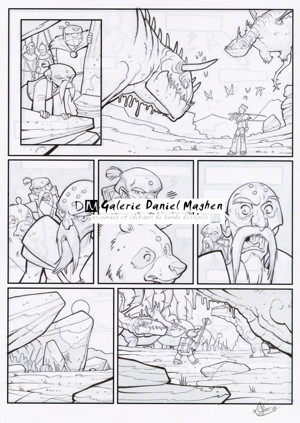 Planche encrée - John Simon Loche - Encre de Chine sur papier - 2309