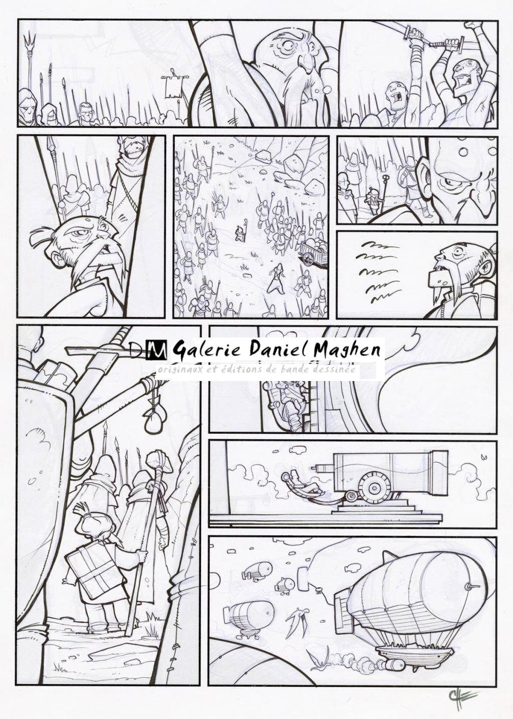 Planche 6 encrée - John Simon Loche - Encre de Chine sur papier - 2313