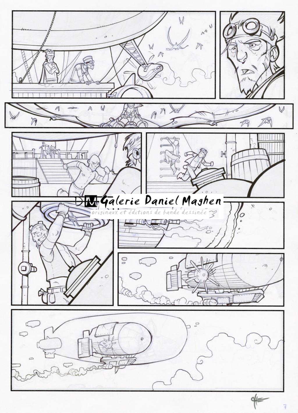 Planche 7 encrée - John Simon Loche - Encre de Chine sur papier - 2314