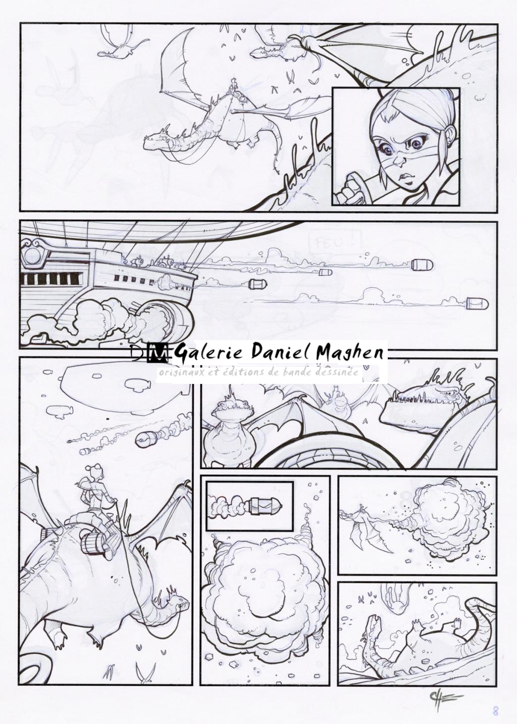 Planche 8 encrée - John Simon Loche - Encre de Chine sur papier - 2315