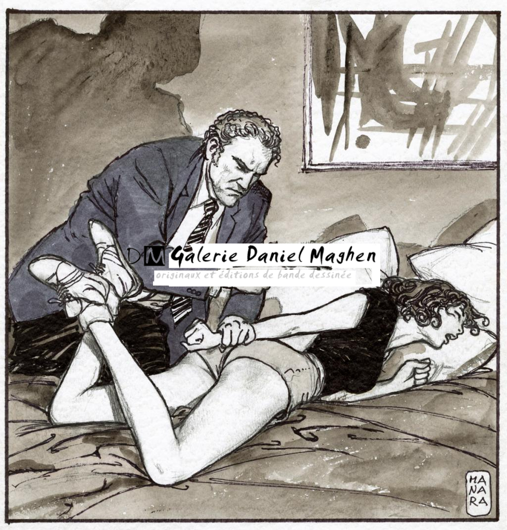 Séquestration - Milo Manara - Mine plomb, feutre et lavis - 2331
